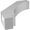 Ekena Millwork 5 1/2-in. W x 22-in. D x 26-in. H Imperial Architectural Grade PVC Knee Brace BRCP055X22X26IMP - alternate 5